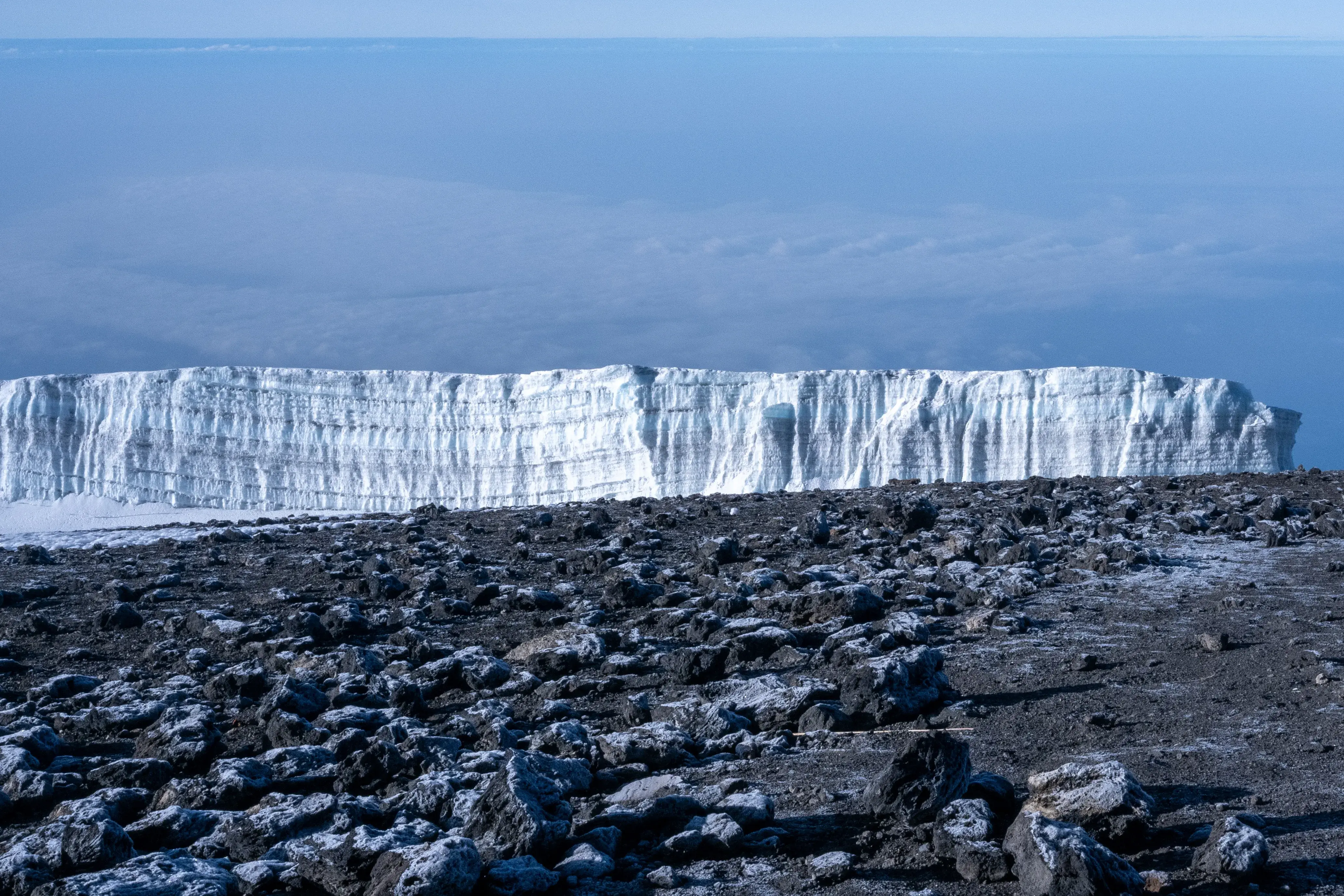 Mount Kilimanjaro rising above the clouds
